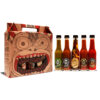 Kit del Chilero Feliz de Chile Monoloco con cinco salsas picantes en formato degustación