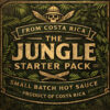 Jungla Picante de salsas picantes Chile Monoloco hechas en Costa Rica – paquete de 4 botellas de salsas picantes artesanales